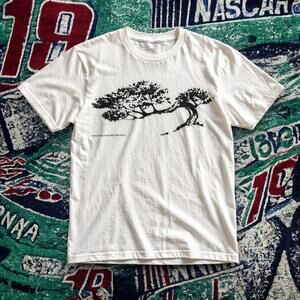 Paf Bonsai Tree Graphic White Tee Unisex